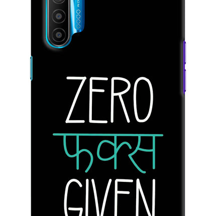 Zero Fucks Given Realme XT/X2 Hard Case Back Cover by Casekaro