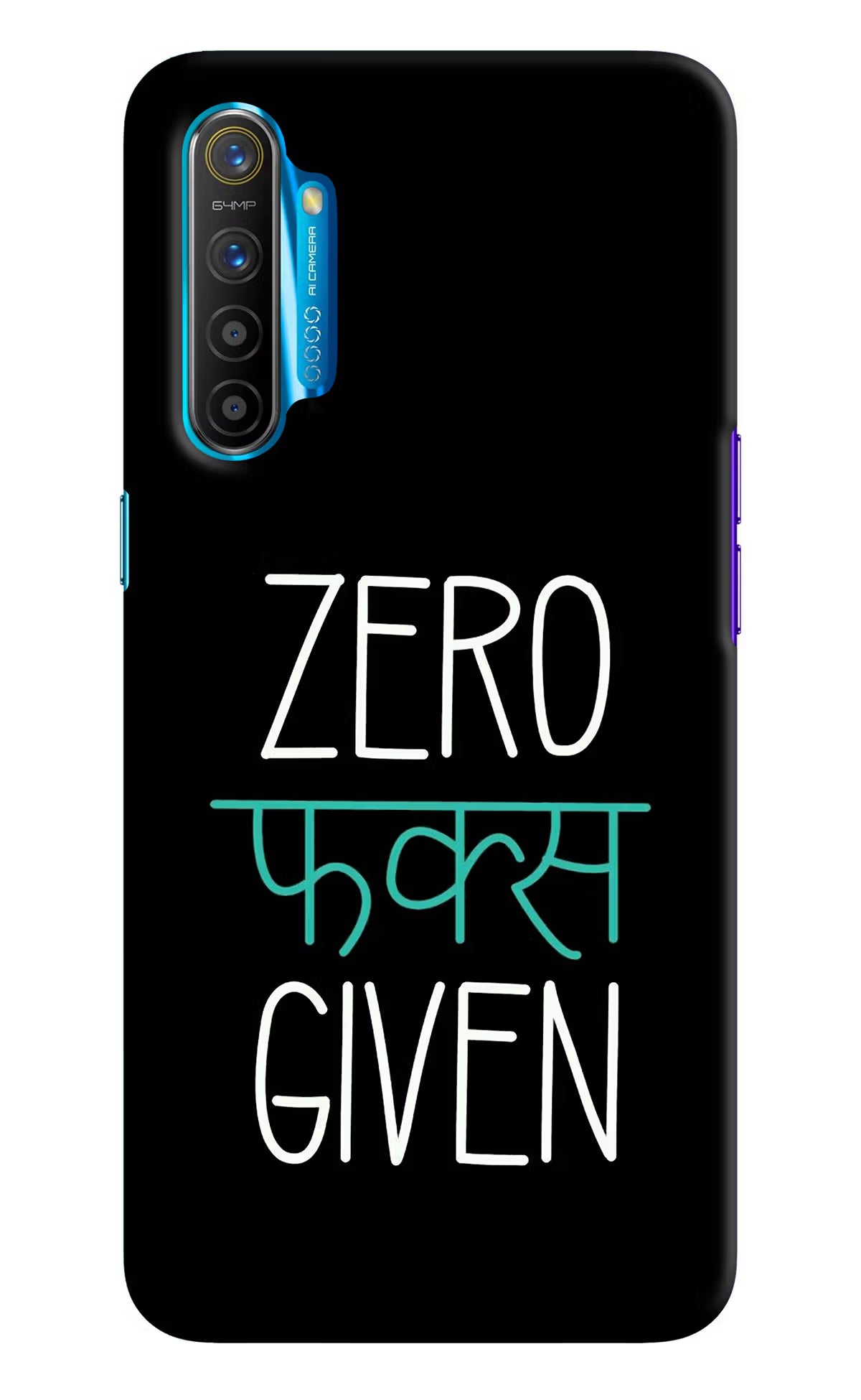 Zero Fucks Given Realme XT/X2 Hard Case Back Cover by Casekaro