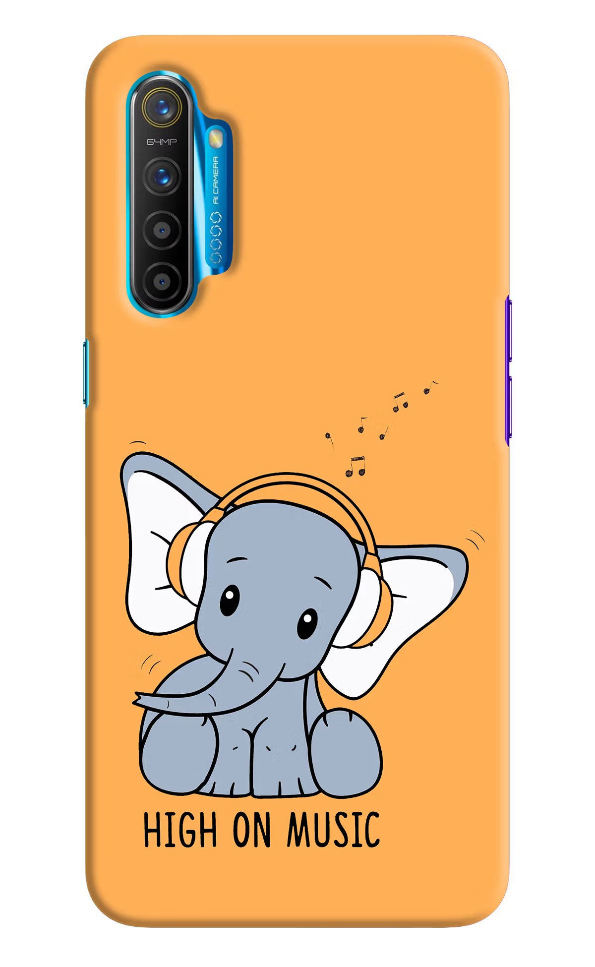 High On Music Realme XT/X2 Hard Case Back Cover by Casekaro