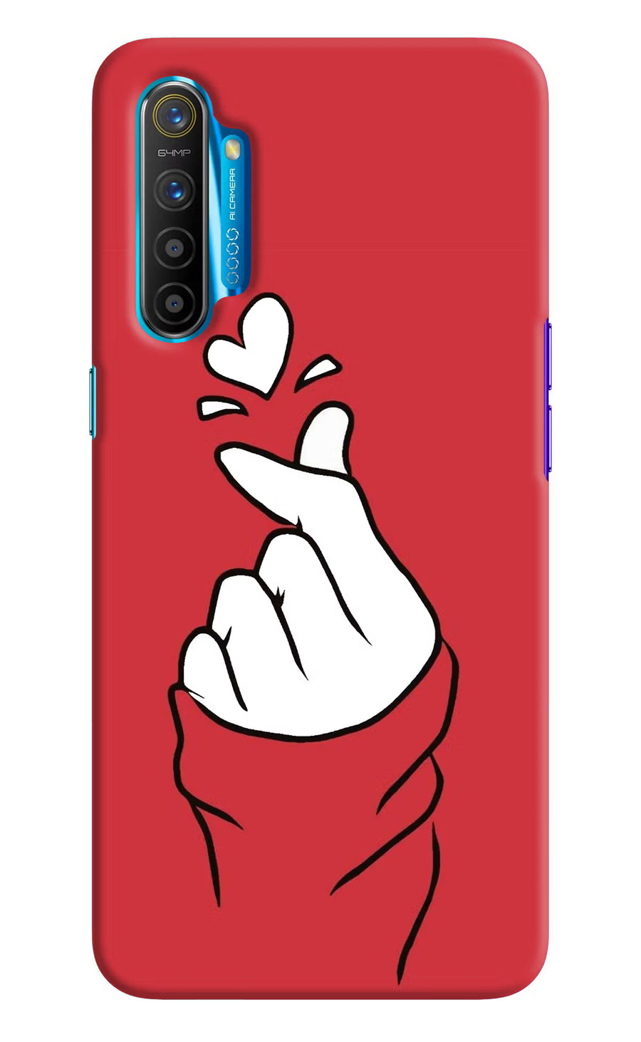 Korean Love Sign Realme XT/X2 Back Cover, Hard case