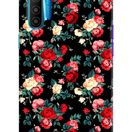 Rose Pattern Realme XT/X2 Hard Case Back Cover by Casekaro