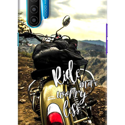 Ride More Worry Less Realme XT/X2 Hard Case Back Cover by Casekaro