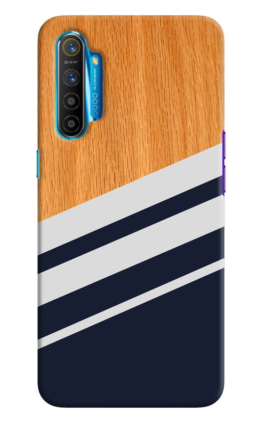Blue and white wooden Realme XT/X2 Hard Case Back Cover by Casekaro