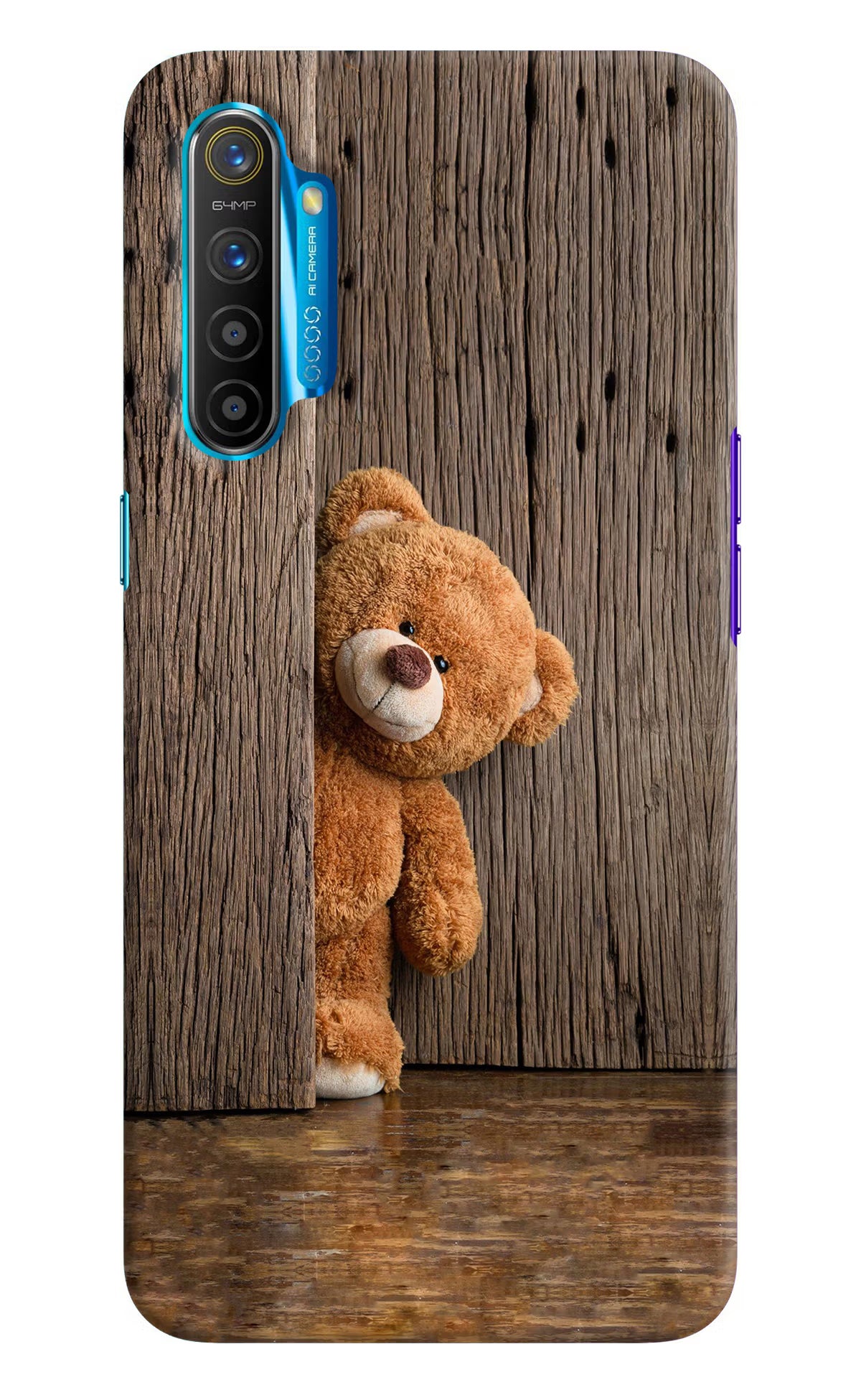 Teddy Wooden Realme XT/X2 Hard Case Back Cover by Casekaro