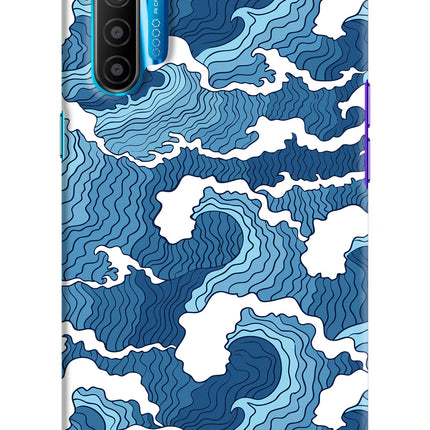 Blue Waves Realme XT/X2 Hard Case Back Cover by Casekaro
