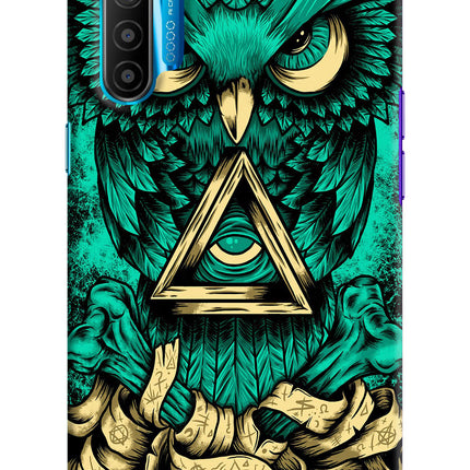 Green Owl Realme XT/X2 Hard Case Back Cover by Casekaro