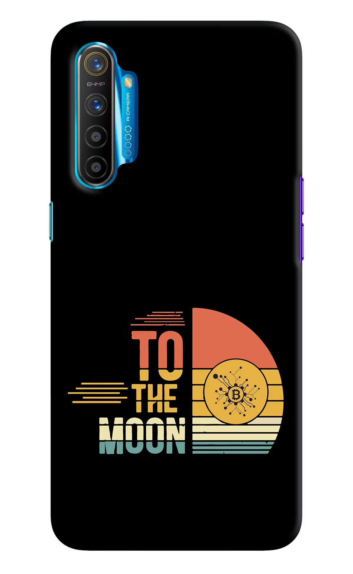 To the Moon Realme XT/X2 Hard Case Back Cover by Casekaro