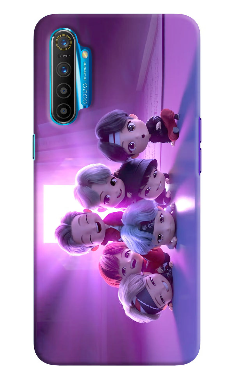 BTS Chibi Realme XT/X2 Back Cover, Hard case
