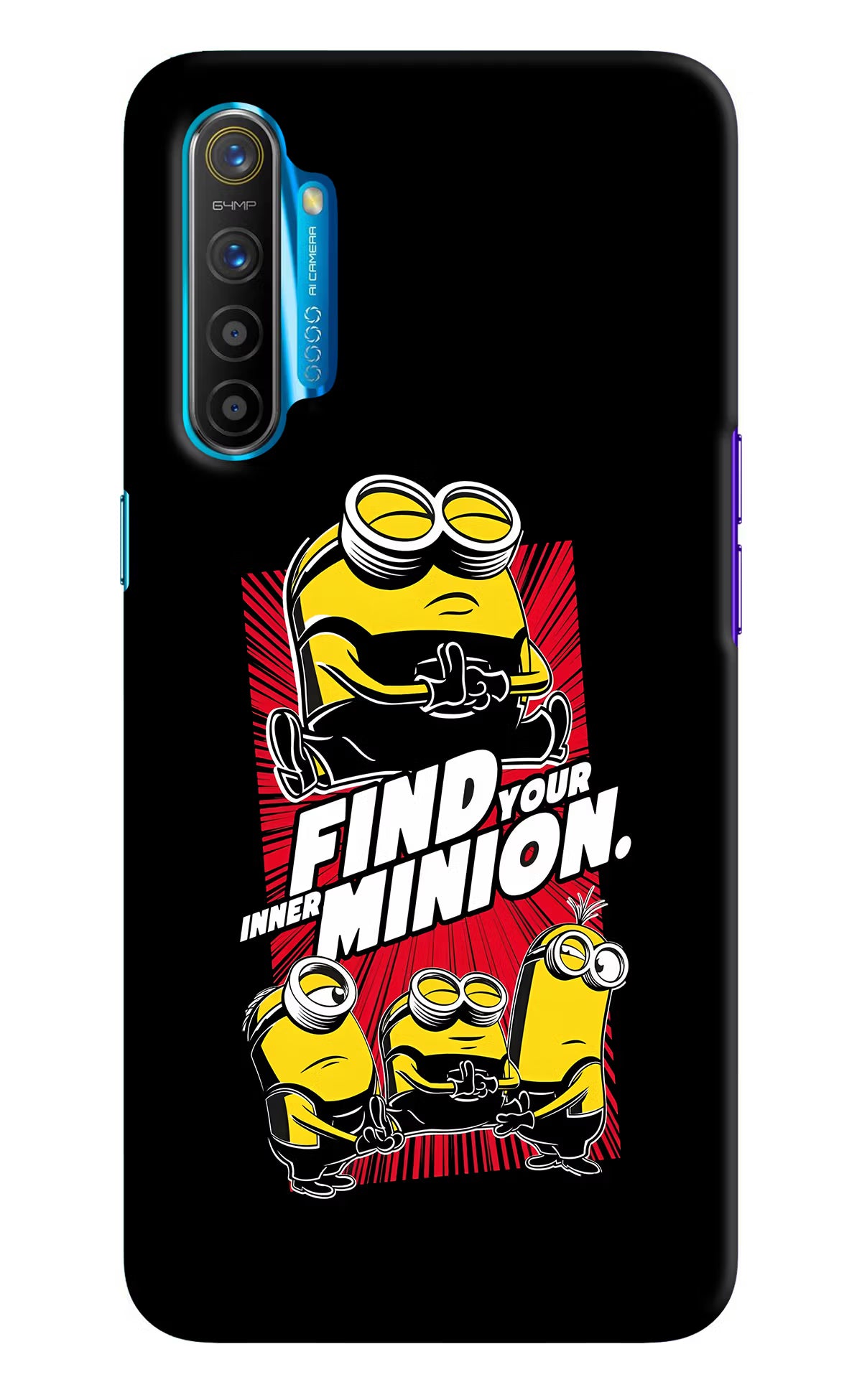 Find your inner Minion Realme XT/X2 Hard Case Back Cover by Casekaro