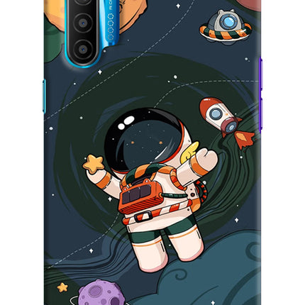 Cartoon Astronaut Realme XT/X2 Hard Case Back Cover by Casekaro