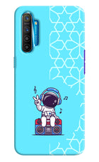 Cute Astronaut Chilling Realme XT/X2 Hard Case Back Cover by Casekaro