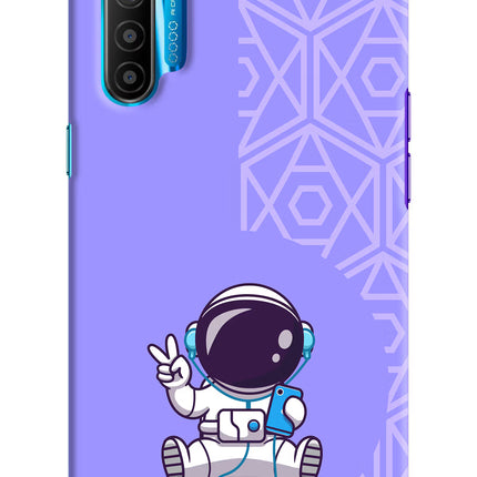 Cute Astronaut Chilling Realme XT/X2 Hard Case Back Cover by Casekaro
