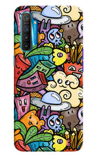 Veggie Doodle Realme XT/X2 Hard Case Back Cover by Casekaro