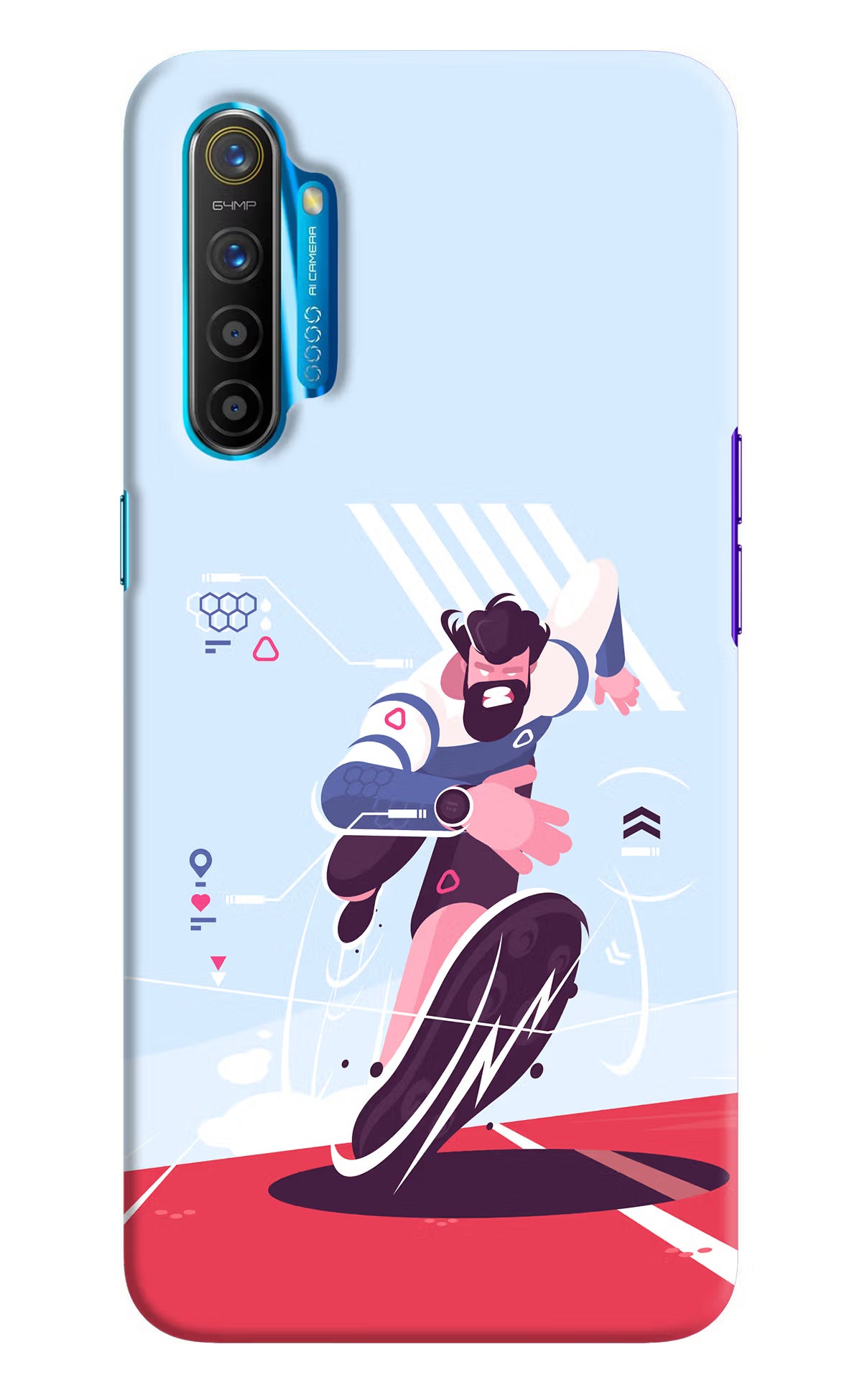 Run Pro Realme XT/X2 Hard Case Back Cover by Casekaro