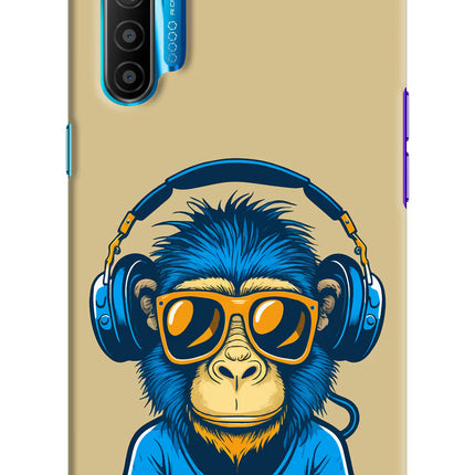 Monkey Headphone Realme XT/X2 Hard Case Back Cover by Casekaro