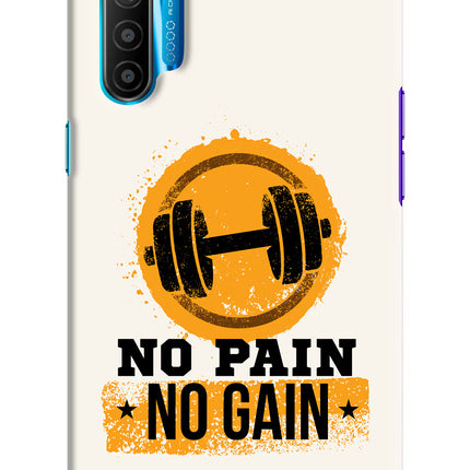 No Pain No Gain Realme XT/X2 Hard Case Back Cover by Casekaro