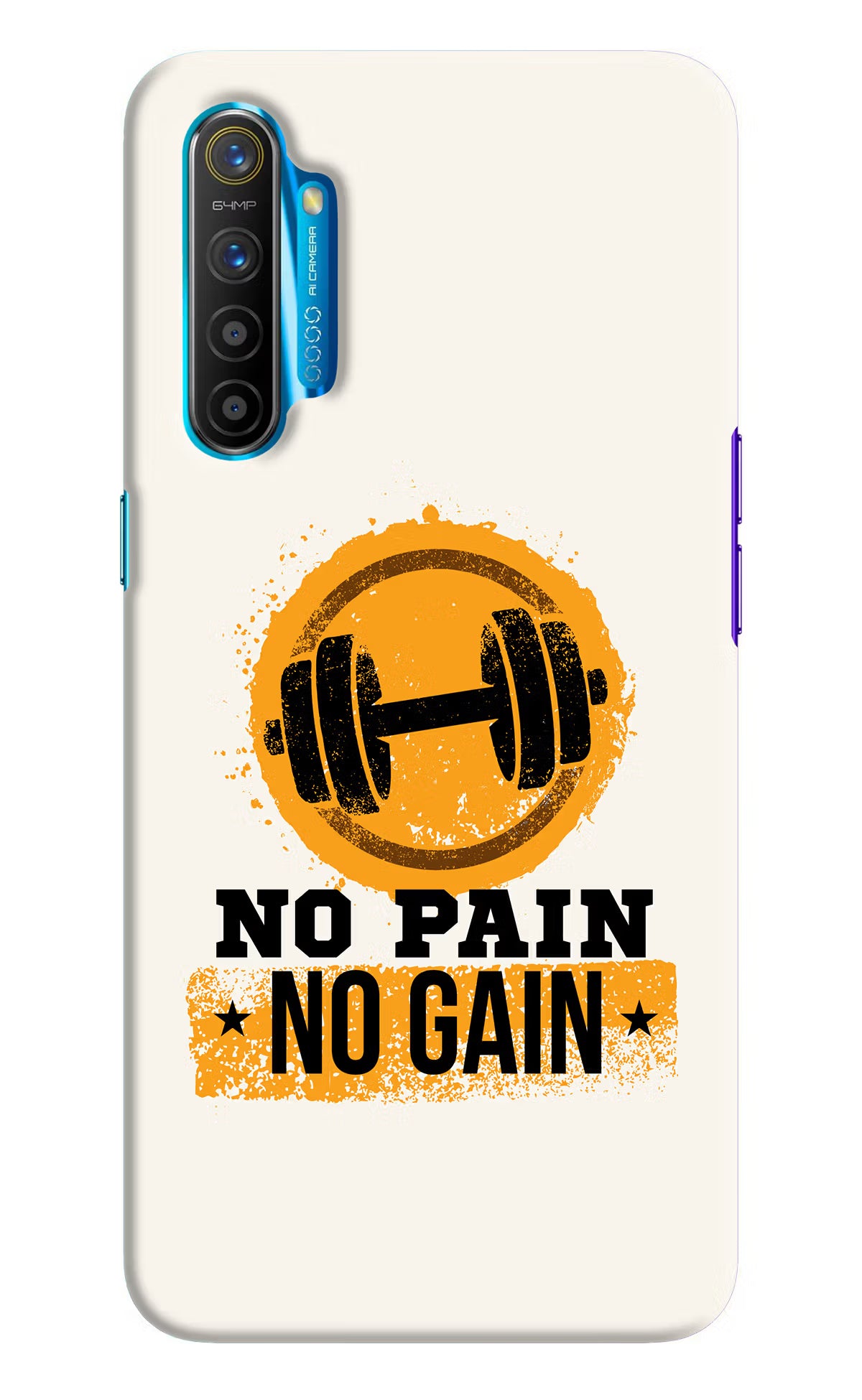 No Pain No Gain Realme XT/X2 Hard Case Back Cover by Casekaro