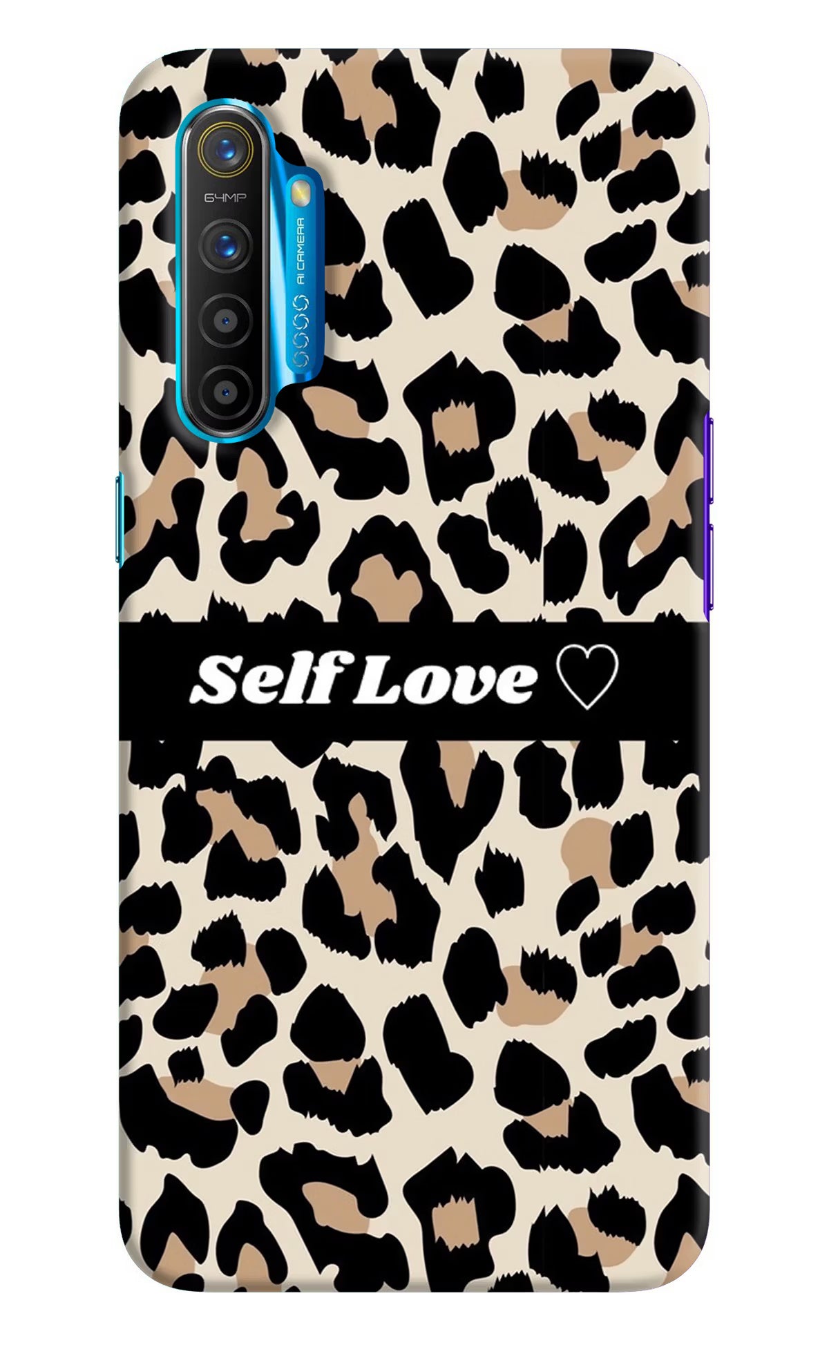 Leopard Print Self Love Realme XT/X2 Hard Case Back Cover by Casekaro