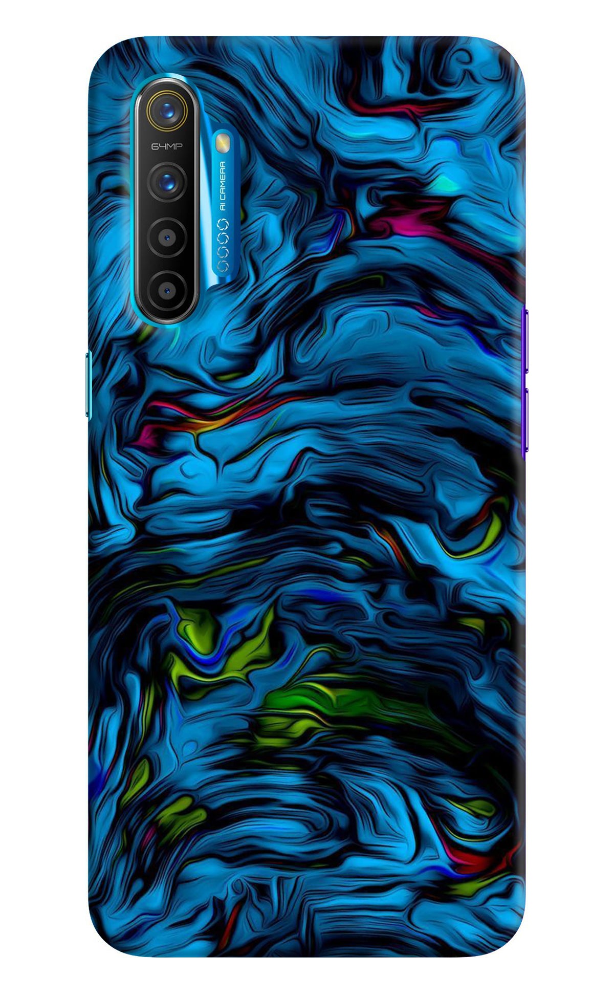 Dark Blue Abstract Realme XT/X2 Back Cover