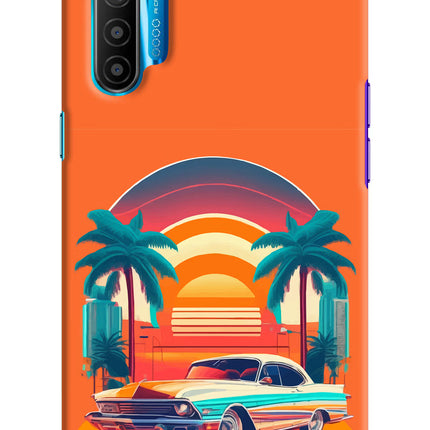Palm Drive 80s Realme XT/X2 Hard Case Back Cover by Casekaro