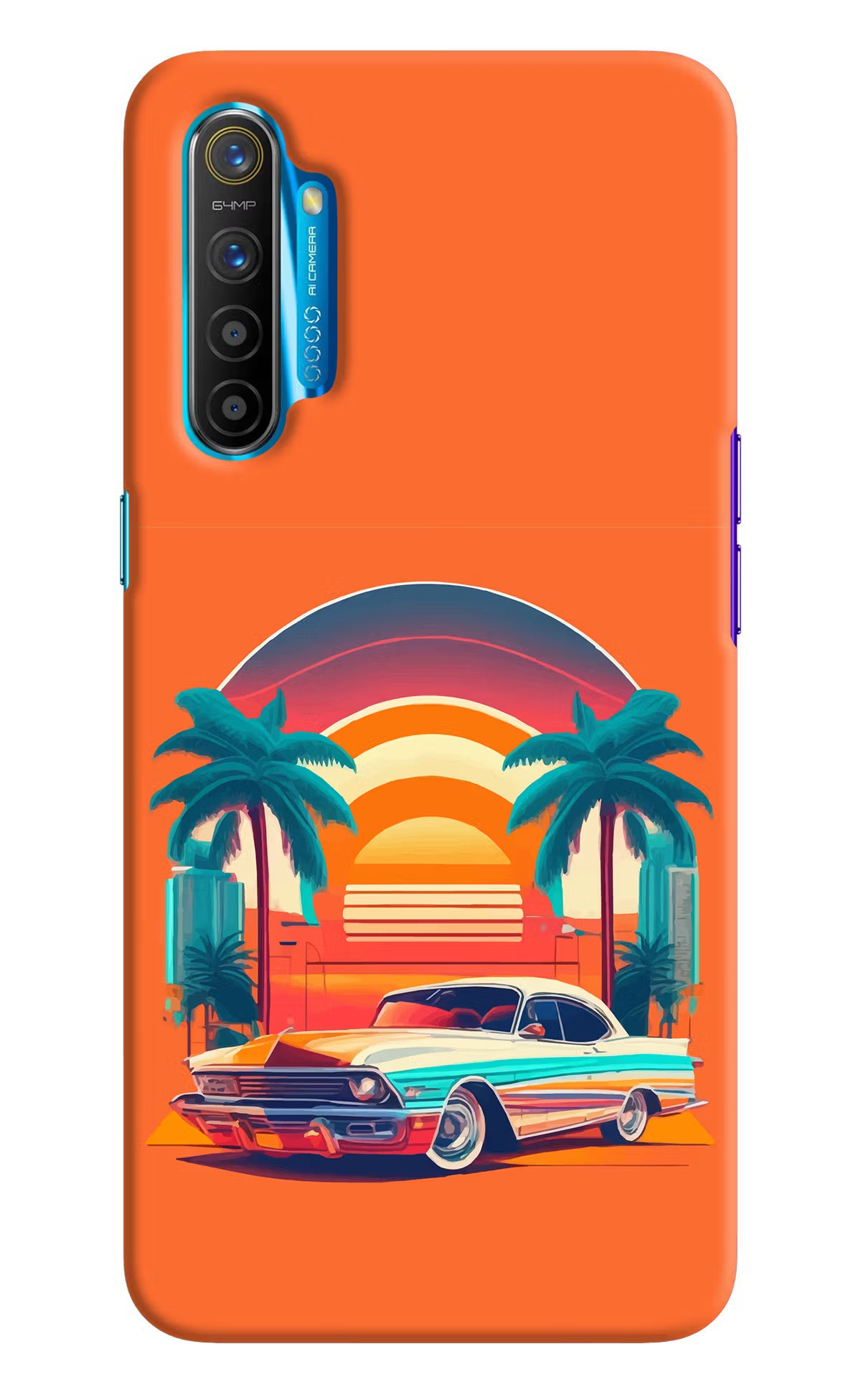 Palm Drive 80s Realme XT/X2 Hard Case Back Cover by Casekaro