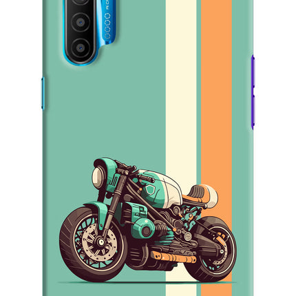 Striped Moto Drift Realme XT/X2 Hard Case Back Cover by Casekaro