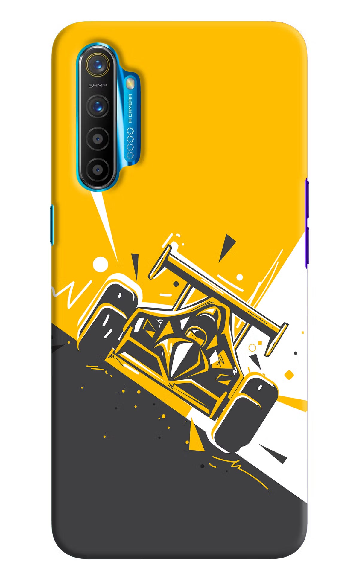 Track King Realme XT/X2 Hard Case Back Cover by Casekaro