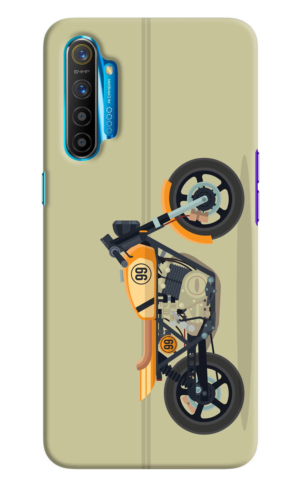 Vertical Speedster Realme XT/X2 Hard Case Back Cover by Casekaro