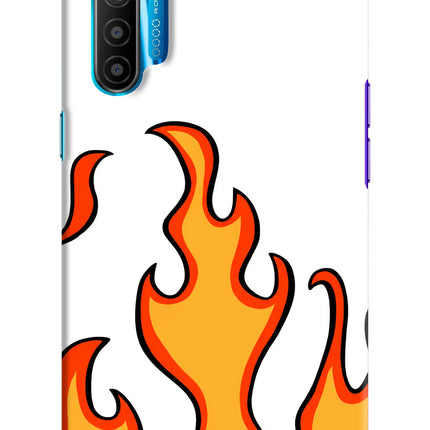 Fired Up – White Realme XT/X2 Hard Case Back Cover by Casekaro