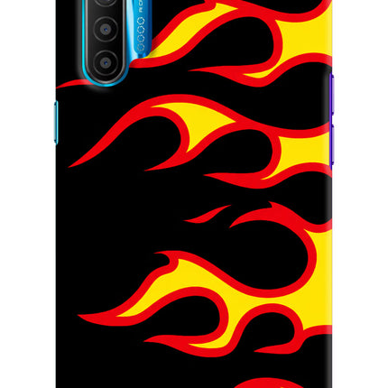 Side Sweep Flames Realme XT/X2 Hard Case Back Cover by Casekaro