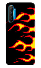Side Sweep Flames Realme XT/X2 Hard Case Back Cover by Casekaro