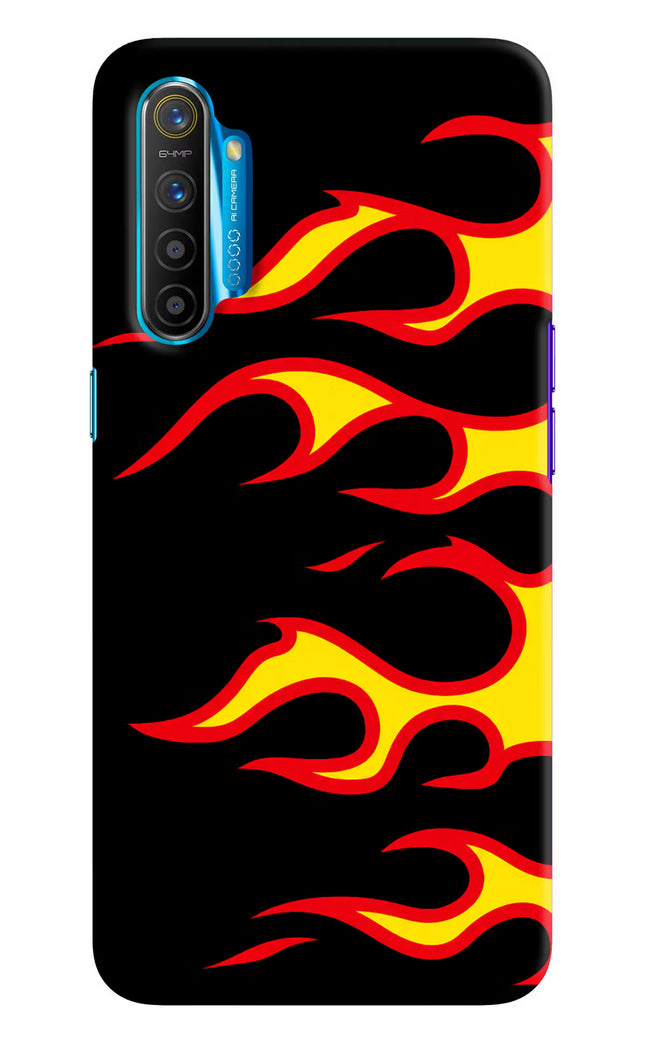 Side Sweep Flames Realme XT/X2 Hard Case Back Cover by Casekaro