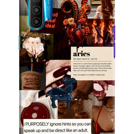 Zodiac Aries Realme XT/X2 Hard Case Back Cover by Casekaro