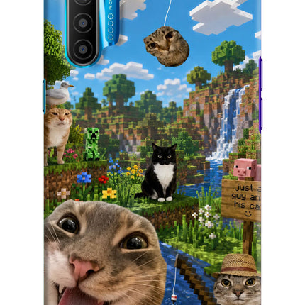 Minecraft Cat Chaos Realme XT/X2 Hard Case Back Cover by Casekaro