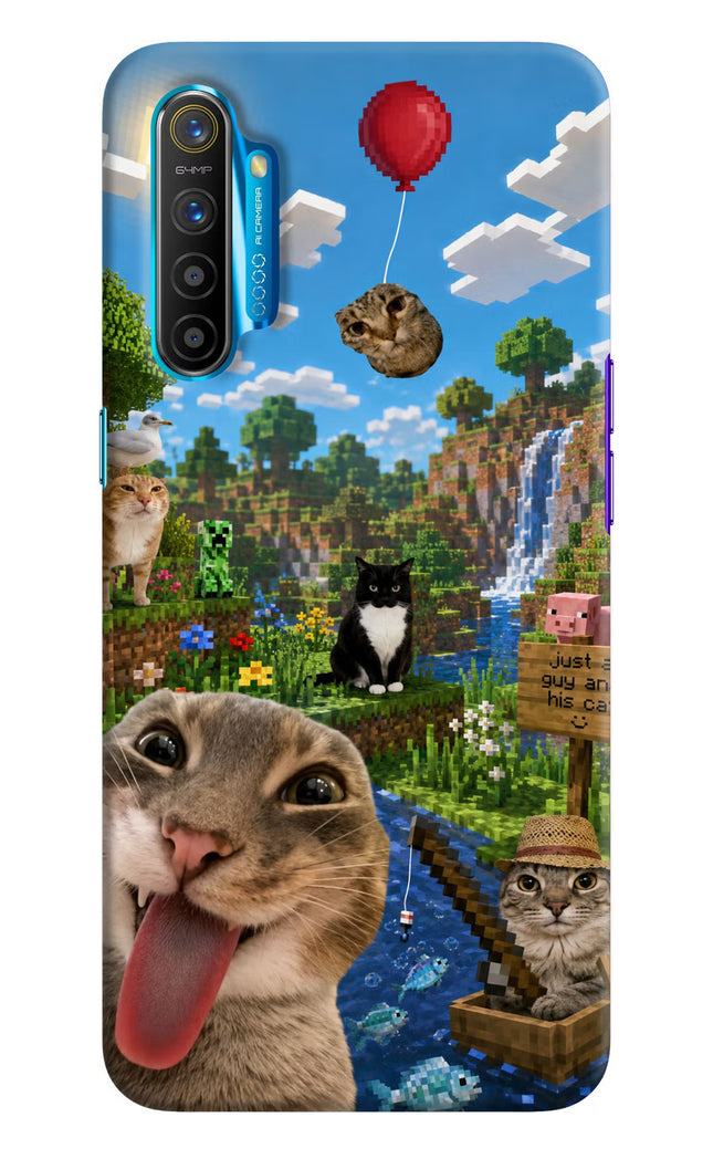 Minecraft Cat Chaos Realme XT/X2 Hard Case Back Cover by Casekaro