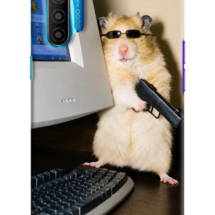 Hacker Hamster Realme XT/X2 Hard Case Back Cover by Casekaro