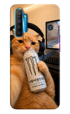 Gamer Cat Energy Realme XT/X2 Hard Case Back Cover by Casekaro