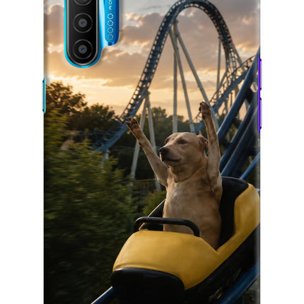 Rollercoaster Dog Realme XT/X2 Hard Case Back Cover by Casekaro