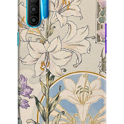 White Lily Realme XT/X2 Hard Case Back Cover by Casekaro
