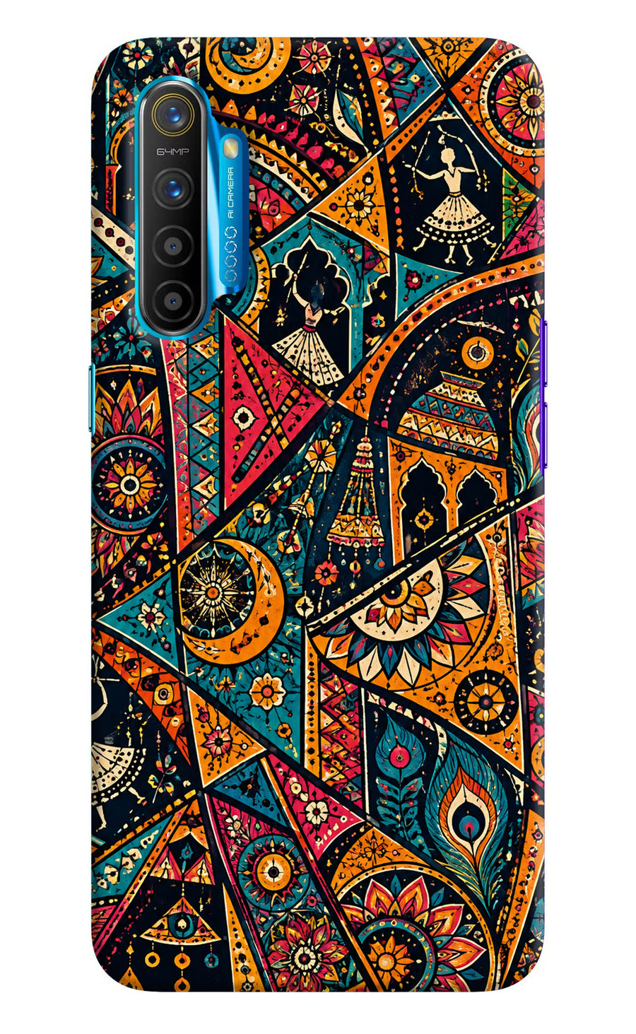 Folk Print Realme XT/X2 Back Cover, Hard case