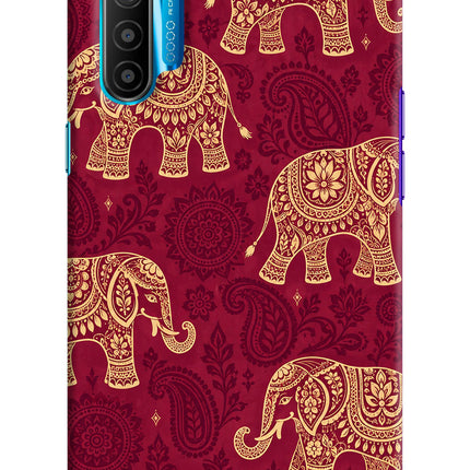 Maroon Elephant Realme XT/X2 Hard Case Back Cover by Casekaro