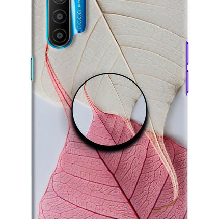 White Pink Leaf Realme XT/X2 Pop Case by Casekaro