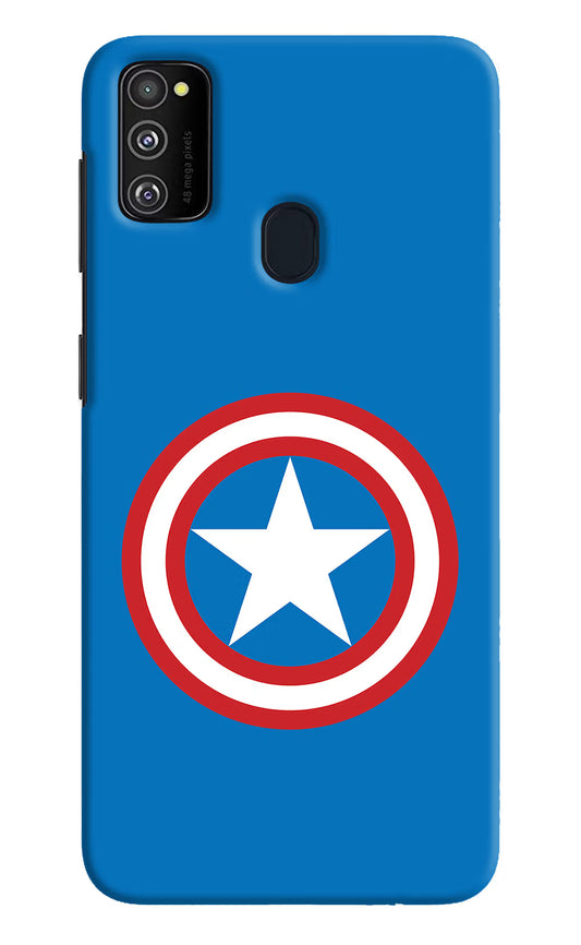 Captain America Logo Samsung M30s Hard Case Back Cover by Casekaro