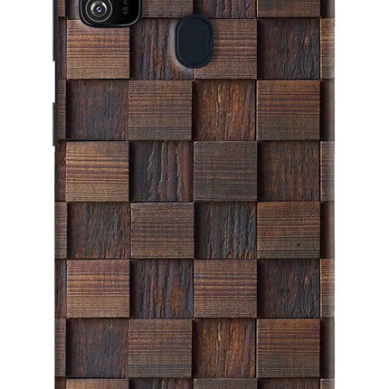 Wooden Cube Design Samsung M30s Hard Case Back Cover by Casekaro
