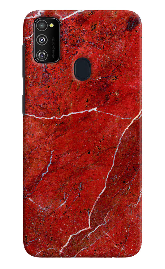Red Marble Design Samsung M30s Hard Case Back Cover by Casekaro