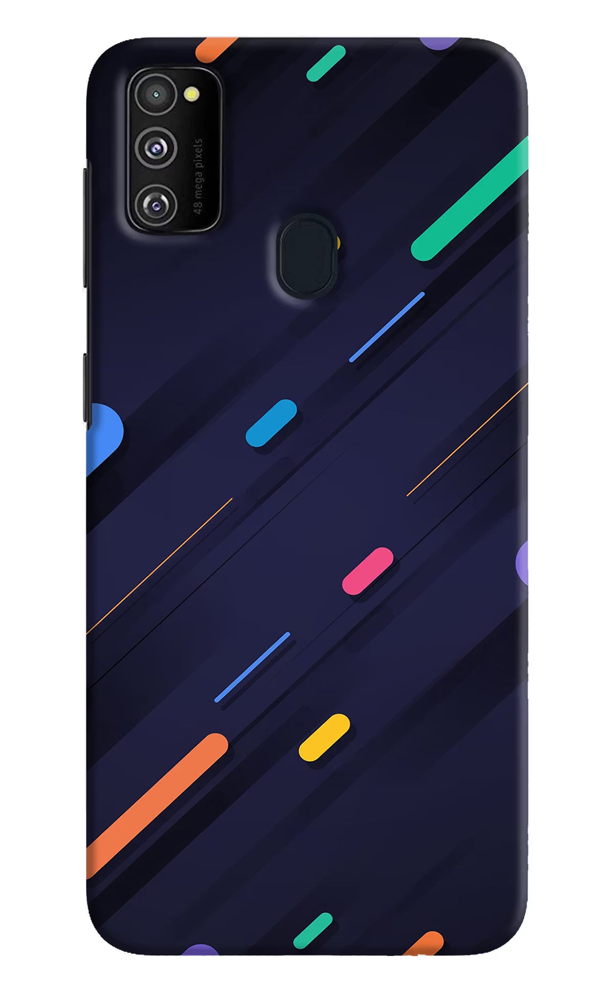 Abstract Design Samsung M30s Hard Case Back Cover by Casekaro