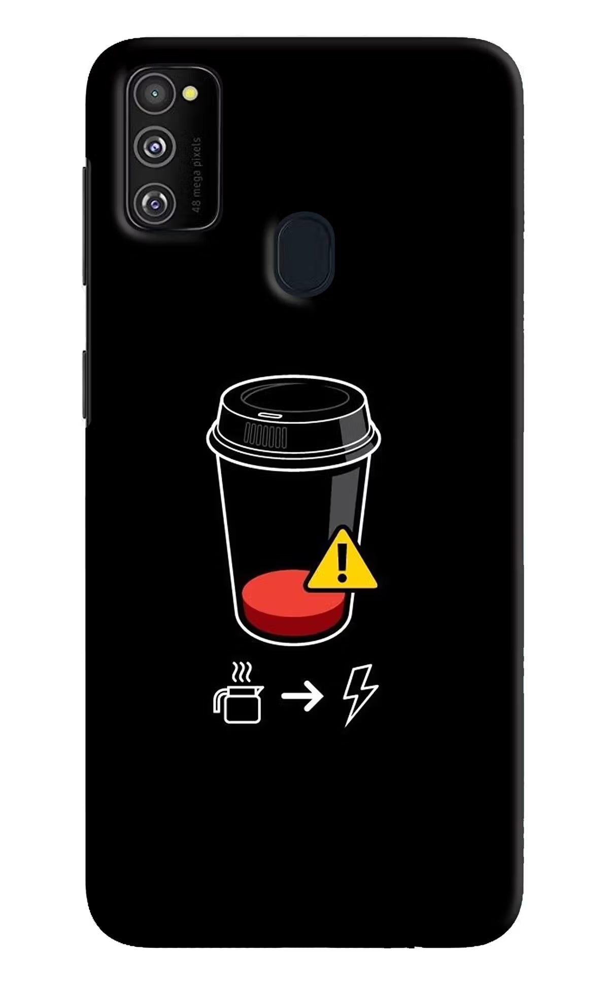 Coffee Samsung M30s Hard Case Back Cover by Casekaro