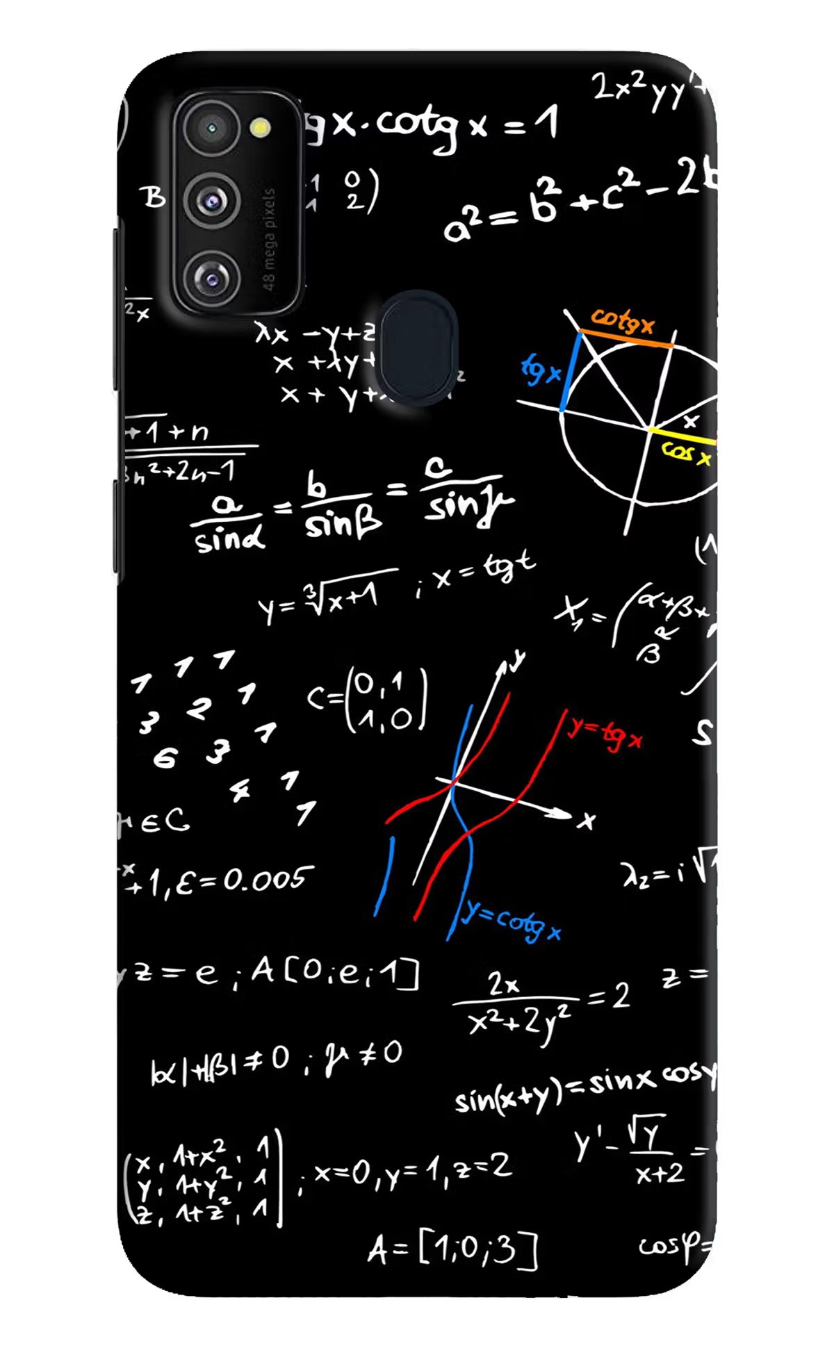 Mathematics Formula Samsung M30s Hard Case Back Cover by Casekaro