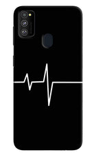 Heart Beats Samsung M30s Hard Case Back Cover by Casekaro