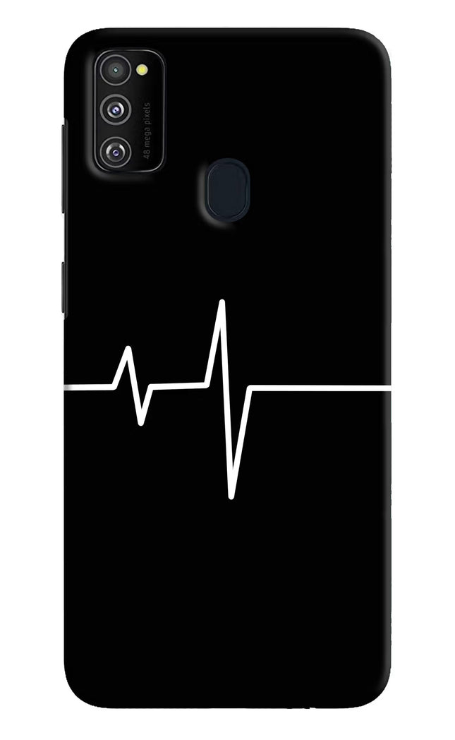 Heart Beats Samsung M30s Hard Case Back Cover by Casekaro